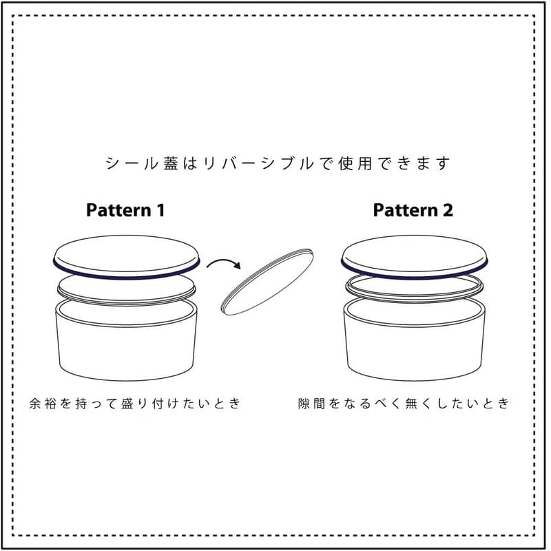 Japoney 1-Tier Laminated Lunchbox Textile Modern Container Gift Made In Japan