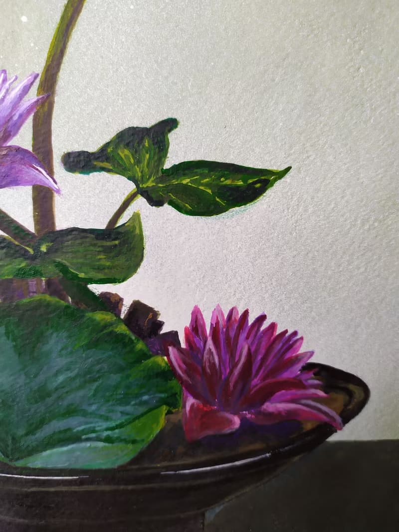 精緻的蓮花花束