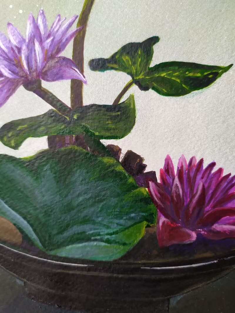 精緻的蓮花花束