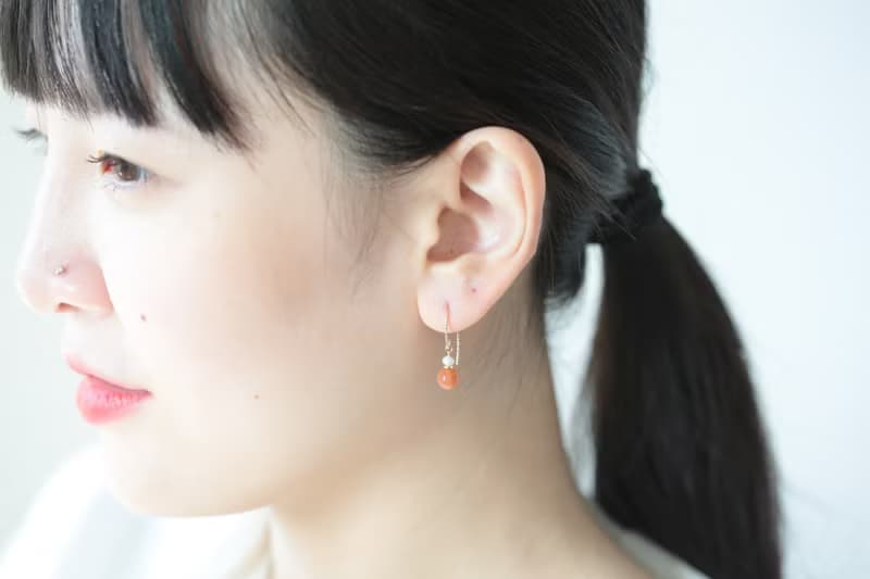 閃耀的太陽耳環│太陽石 澄月光石 可改耳夾