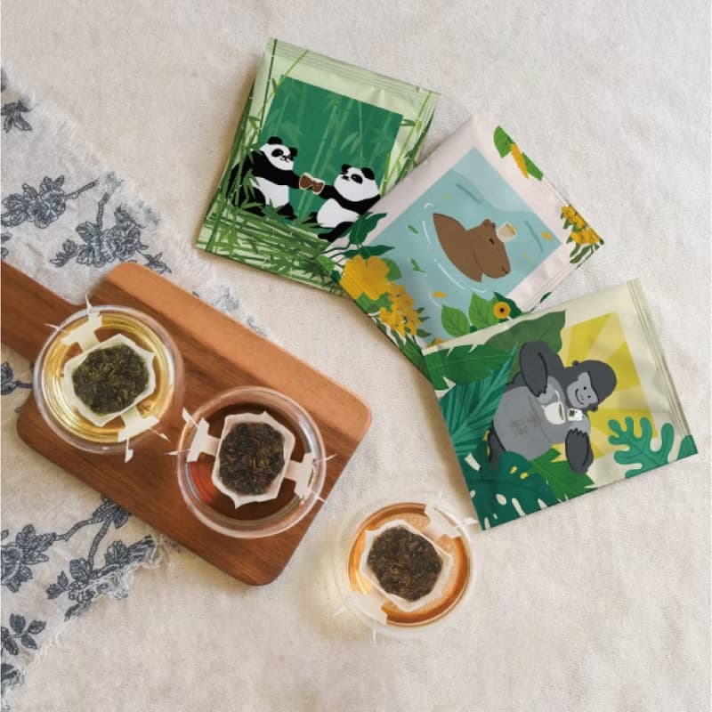 新鳳鳴【濾掛式茶包】深焙桂花烏龍茶7入 動物園午茶原創茶水豚君