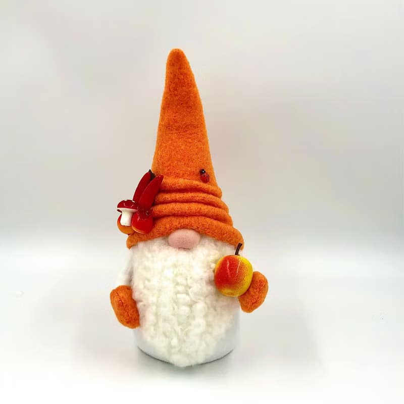 Autumn Scandinavian gnome, Thanksgiving day gnome, Soft fabric leprechaun