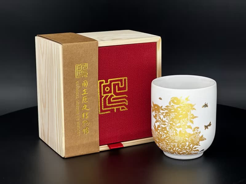 【ViREO】常玉燦若繁華 麗致單杯松木禮盒組 晶霜白 | 歷史博物館