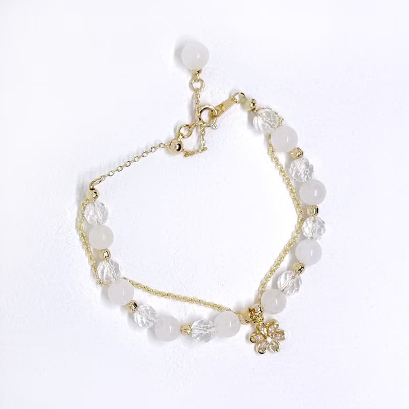 【白月光】白玉 水晶手鏈