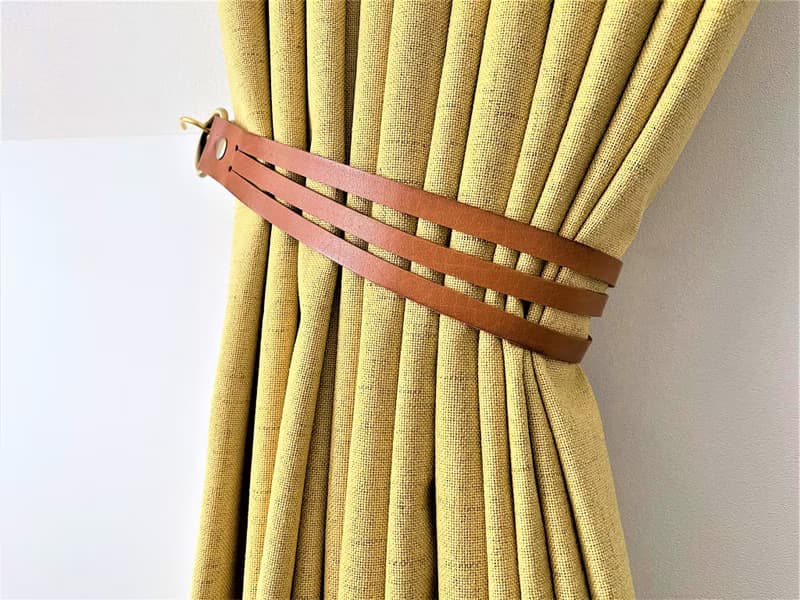 皮革窗簾綁帶//簡約主義//家居裝飾//窗簾//窗簾綁帶