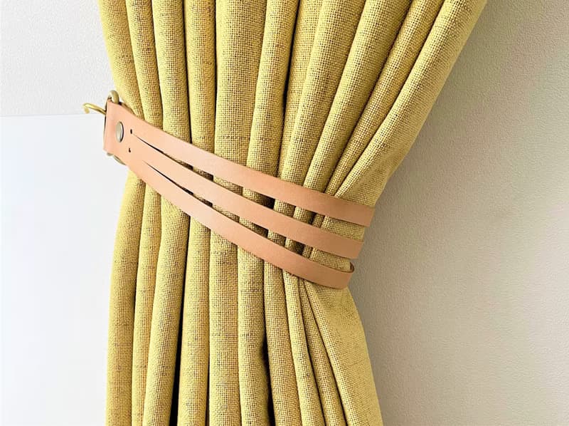 皮革窗簾綁帶//簡約主義//家居裝飾//窗簾//窗簾綁帶