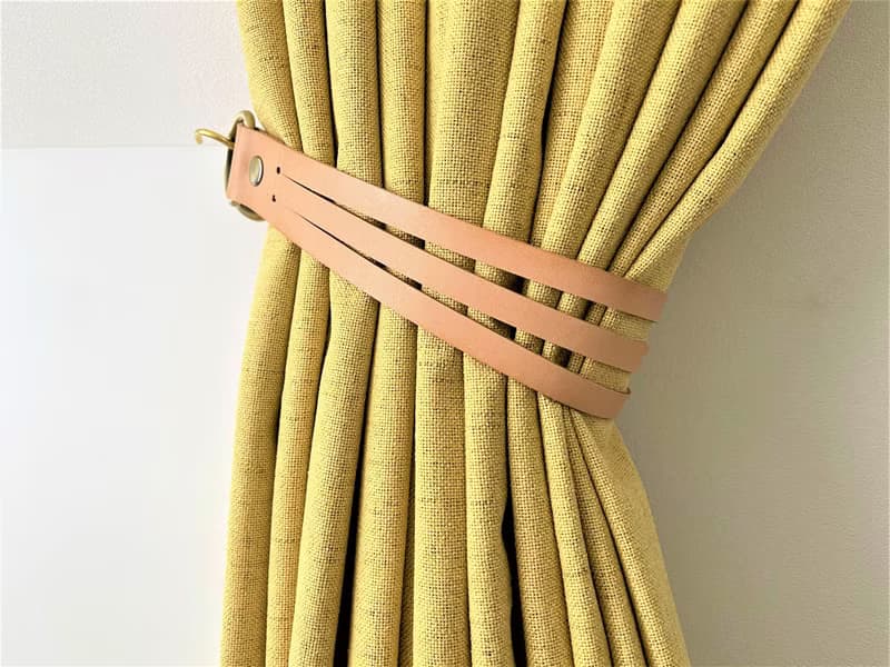 皮革窗簾綁帶//簡約主義//家居裝飾//窗簾//窗簾綁帶