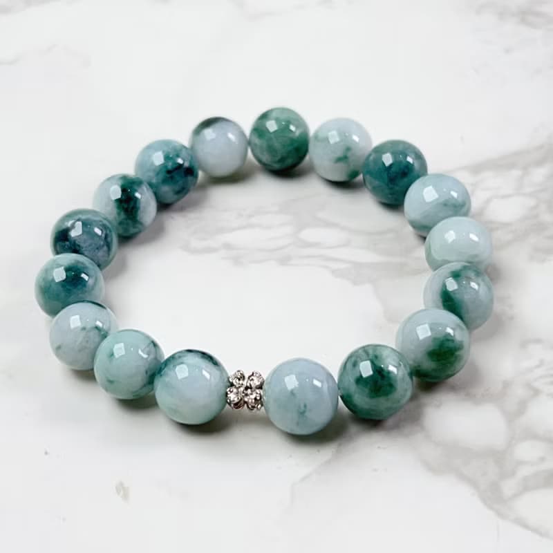 飄花翡翠手珠手鍊 | 天然緬甸玉A貨翡翠 | 送禮