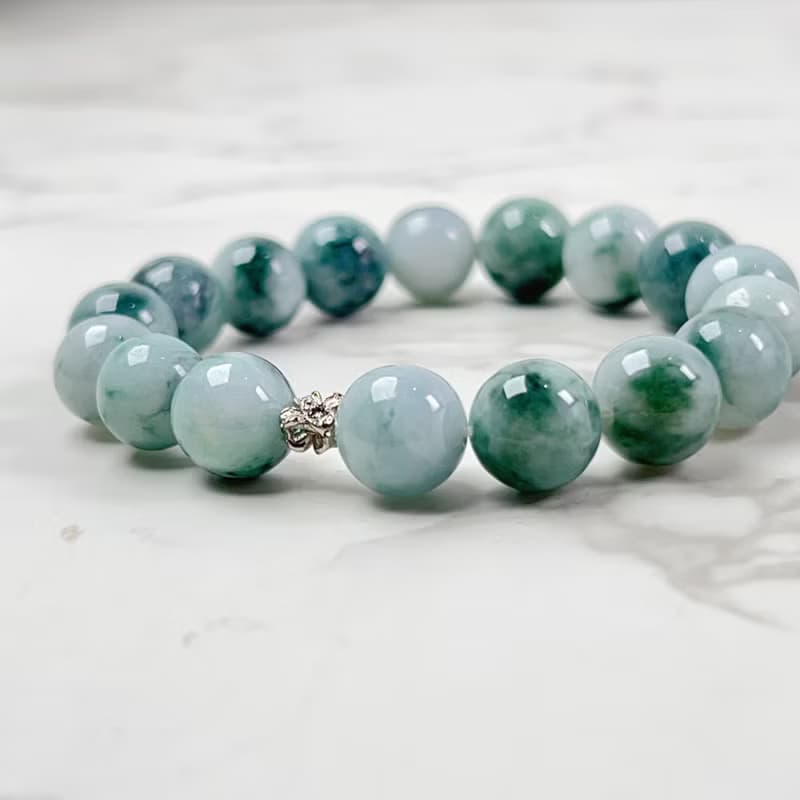 飄花翡翠手珠手鍊 | 天然緬甸玉A貨翡翠 | 送禮