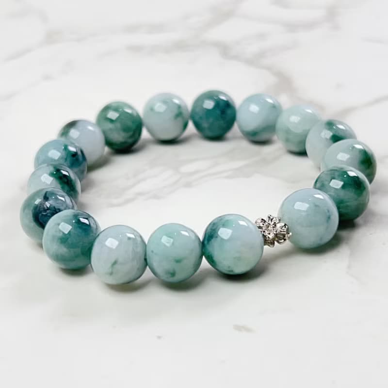 飄花翡翠手珠手鍊 | 天然緬甸玉A貨翡翠 | 送禮