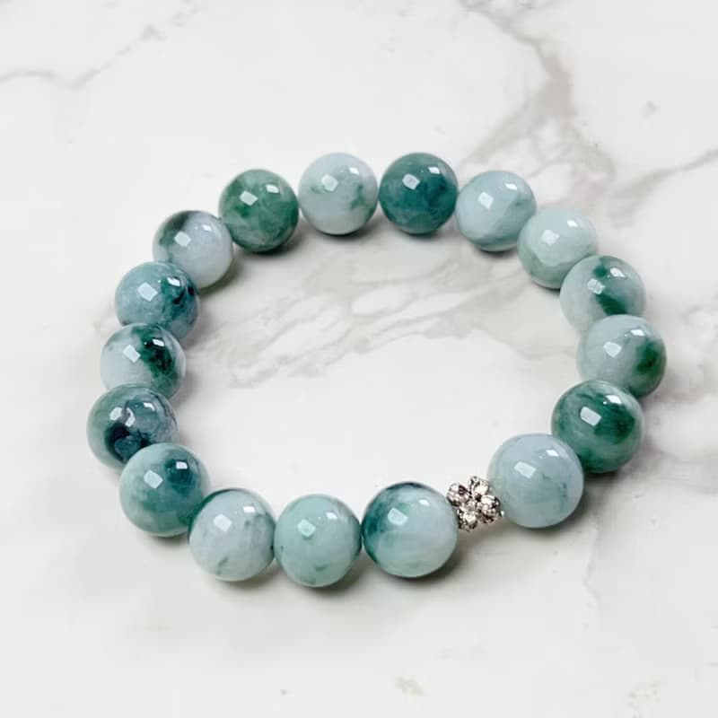 飄花翡翠手珠手鍊 | 天然緬甸玉A貨翡翠 | 送禮