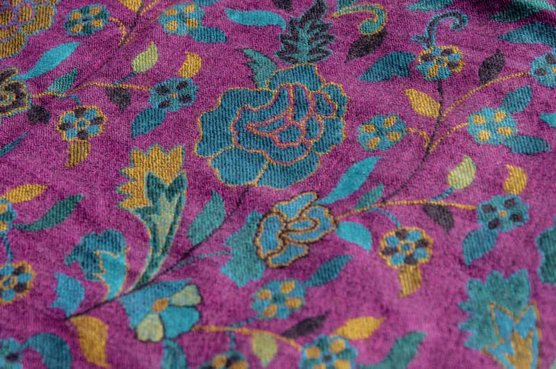 喀什米爾Cashmere/羊絨圍巾/純羊毛圍巾披巾/戒指絨披肩 保暖 暖暖 露營必備 登山必備 外出海邊 下雪-玫瑰花朵