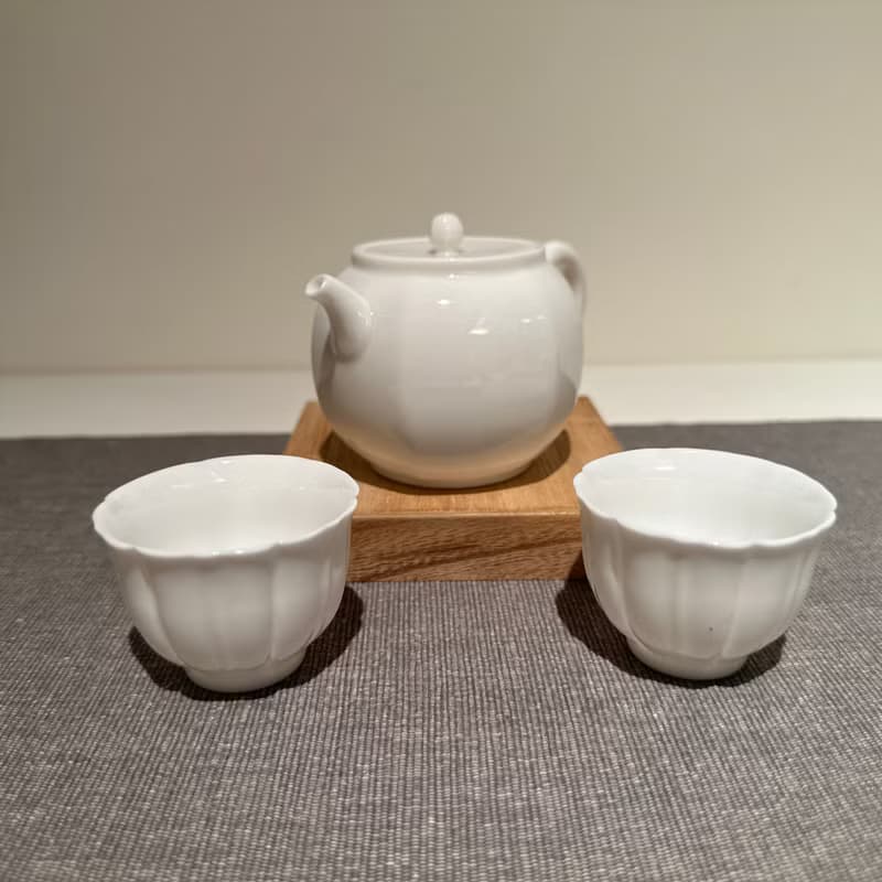【瓷】滿福潤瓷壺(一壺二杯)精緻泡茶壺