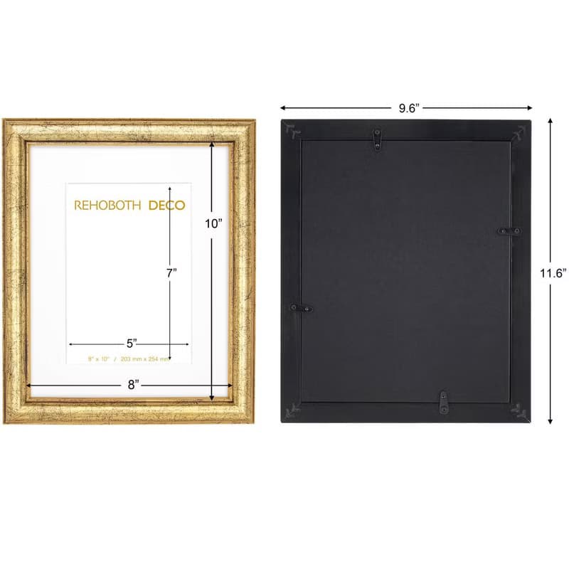 【懷舊Shabby Chic】8x10手工舊化相框  雙3x5開孔襯卡