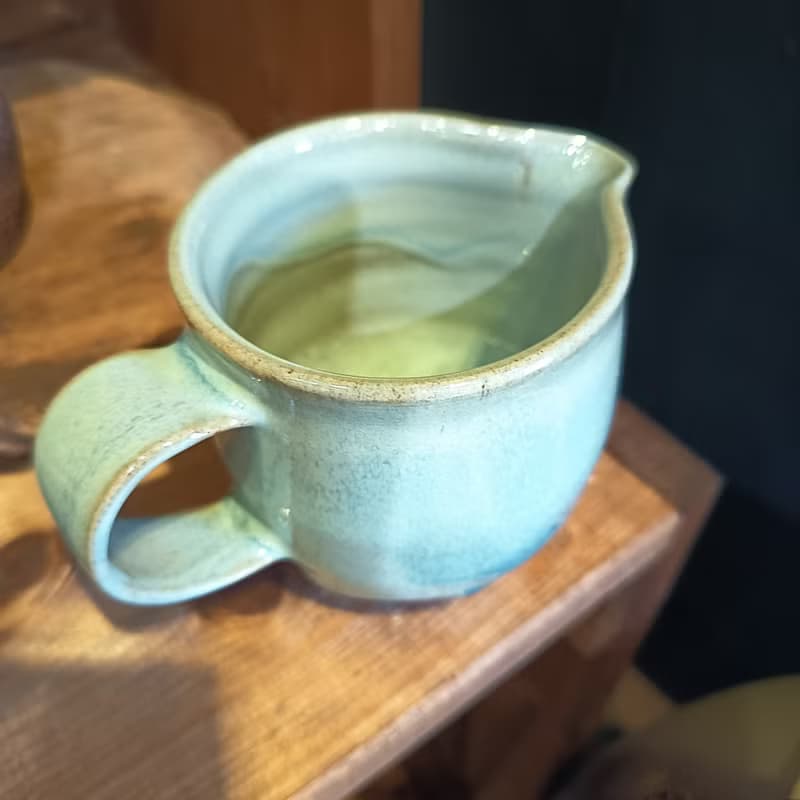 陶藝家陳炫亨手拉胚折口咖啡杯馬克杯公道杯鈞釉天青釉