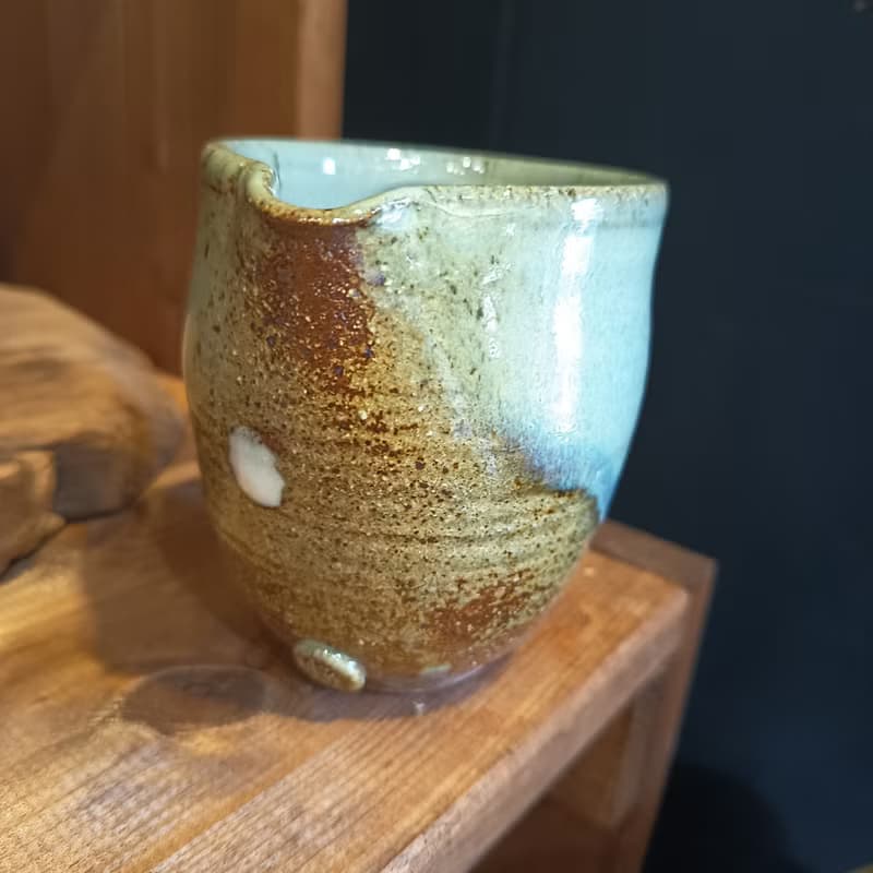 陶藝家陳炫亨手拉胚折口咖啡杯馬克杯公道杯鈞釉天青釉