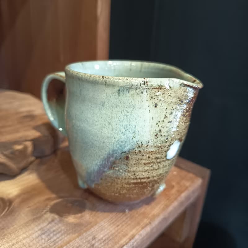陶藝家陳炫亨手拉胚折口咖啡杯馬克杯公道杯鈞釉天青釉