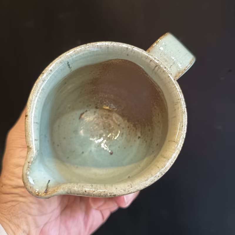 陶藝家陳炫亨手拉胚折口咖啡杯馬克杯公道杯鈞釉天青釉