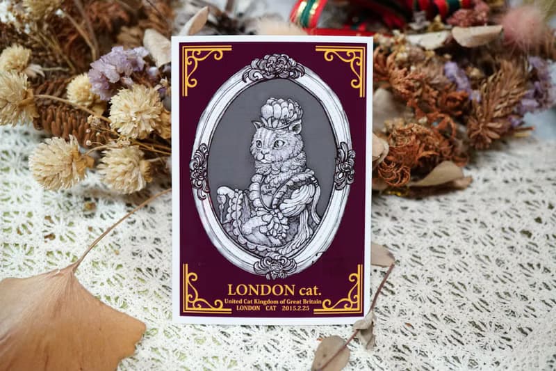 貓咪皇后─日製動物療癒防水貼紙/小卡片/行李箱/筆電