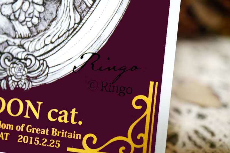 貓咪皇后─日製動物療癒防水貼紙/小卡片/行李箱/筆電