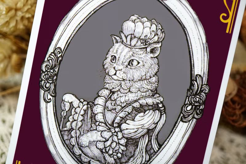 貓咪皇后─日製動物療癒防水貼紙/小卡片/行李箱/筆電