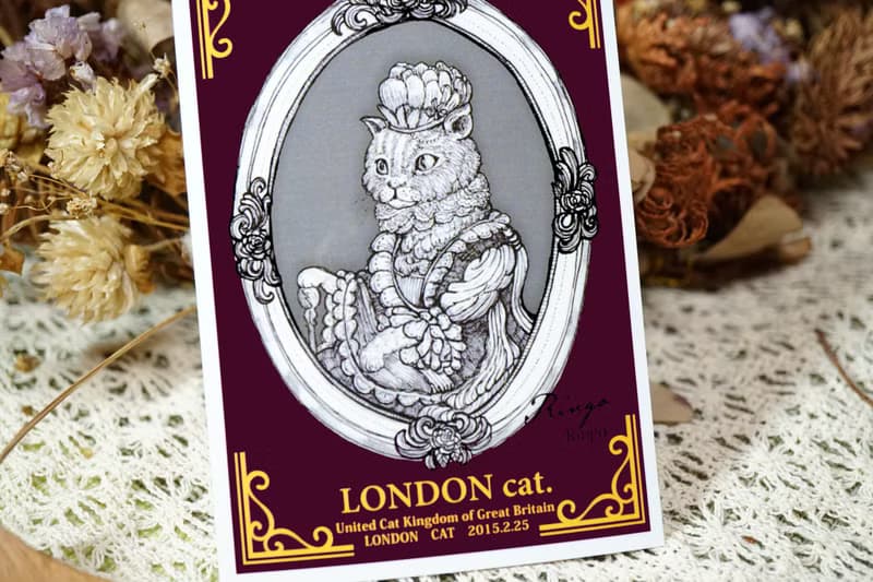 貓咪皇后─日製動物療癒防水貼紙/小卡片/行李箱/筆電