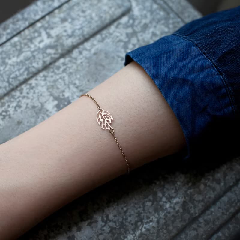 moorigin 葉脈手鍊 | 醫療鋼・抗過敏・可洗澡・不掉色