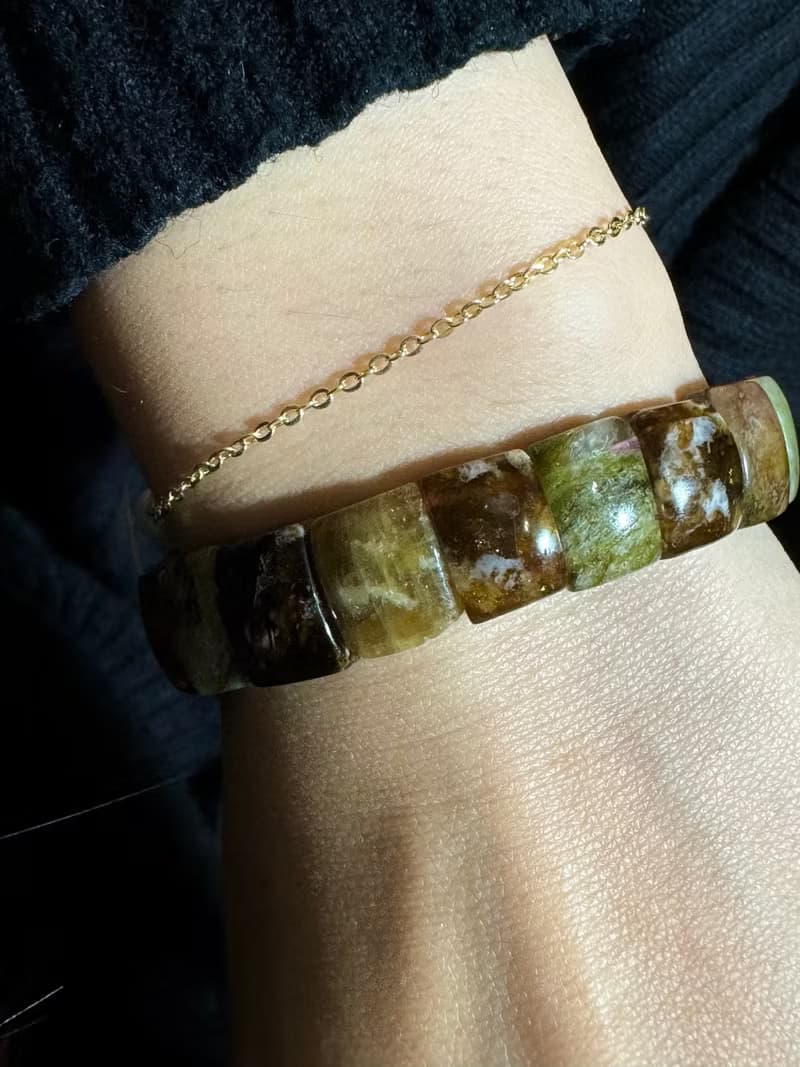 秋色。 碧璽 手排 手珠 手鏈 手串 貴人 事業 財富/母親節禮物