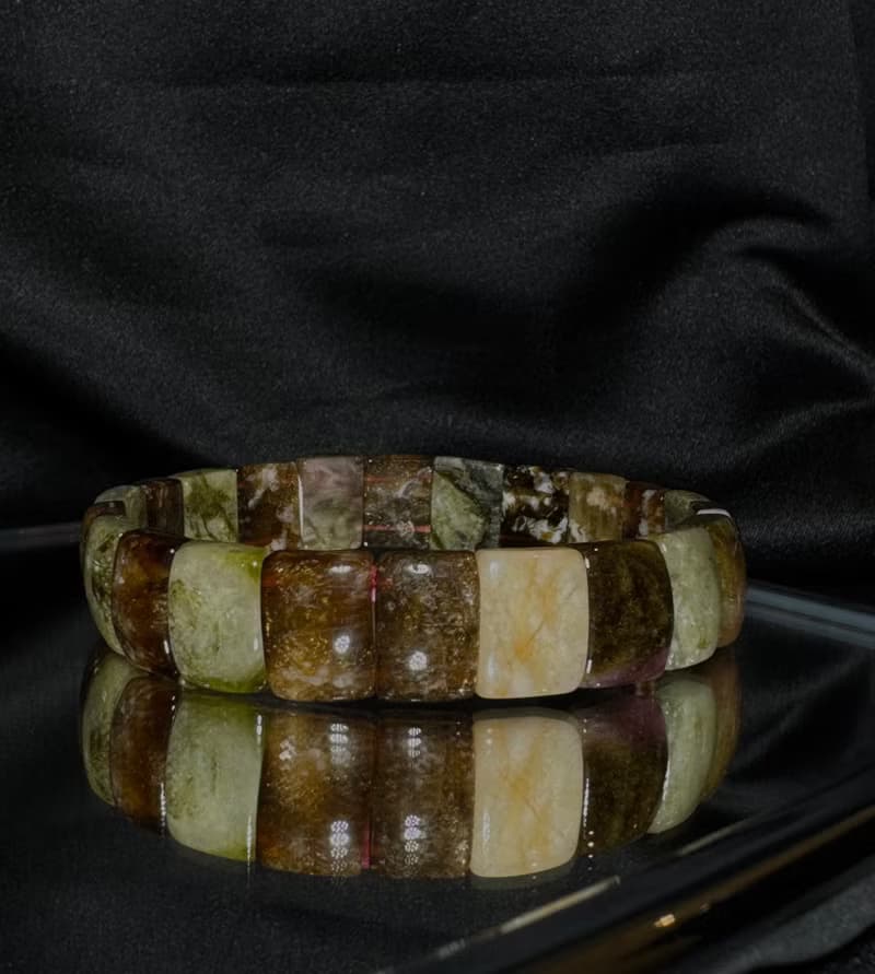 秋色。 碧璽 手排 手珠 手鏈 手串 貴人 事業 財富/母親節禮物