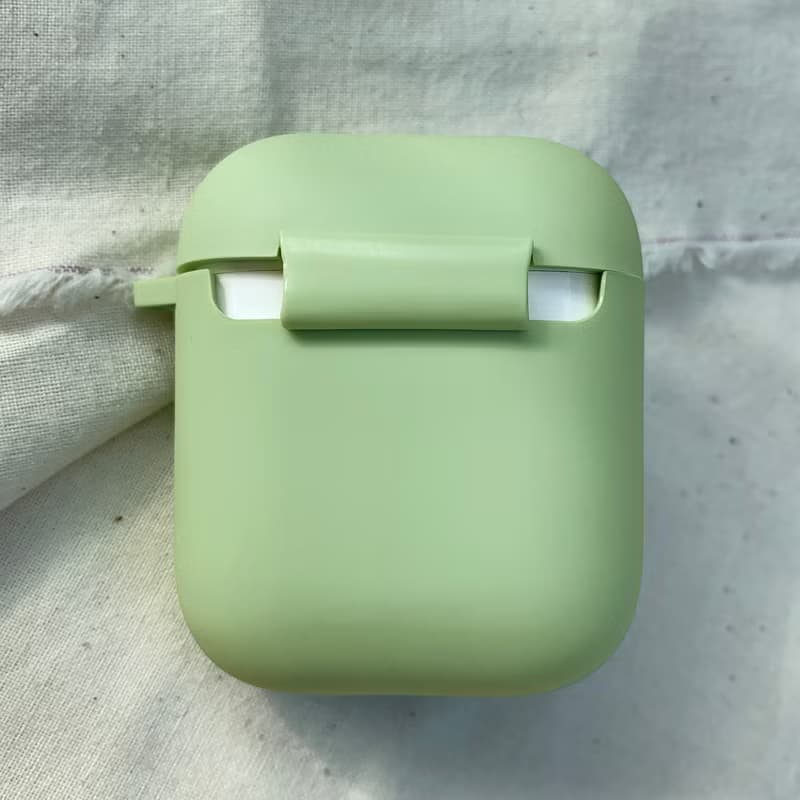 面有難色的土司 酪梨綠色磨砂軟殼 AirPods 耳機保護套 耳機殼