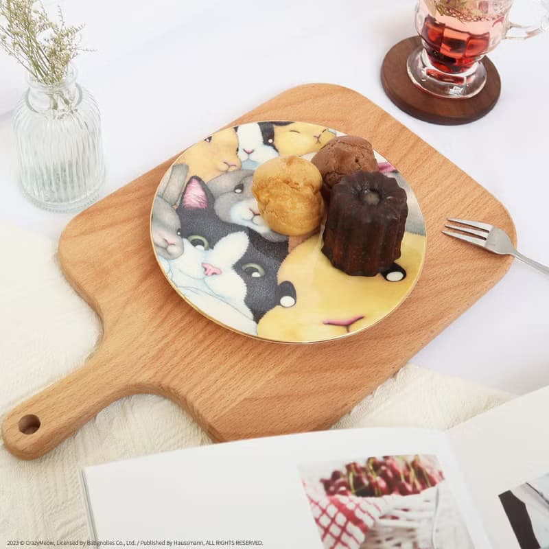 【小黑】6.5吋骨瓷盤/餐盤/禮盒