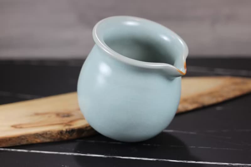 【母親節禮物】300~340ml 汝窯 手拉坯 無把茶海 名家葉敏祥手作