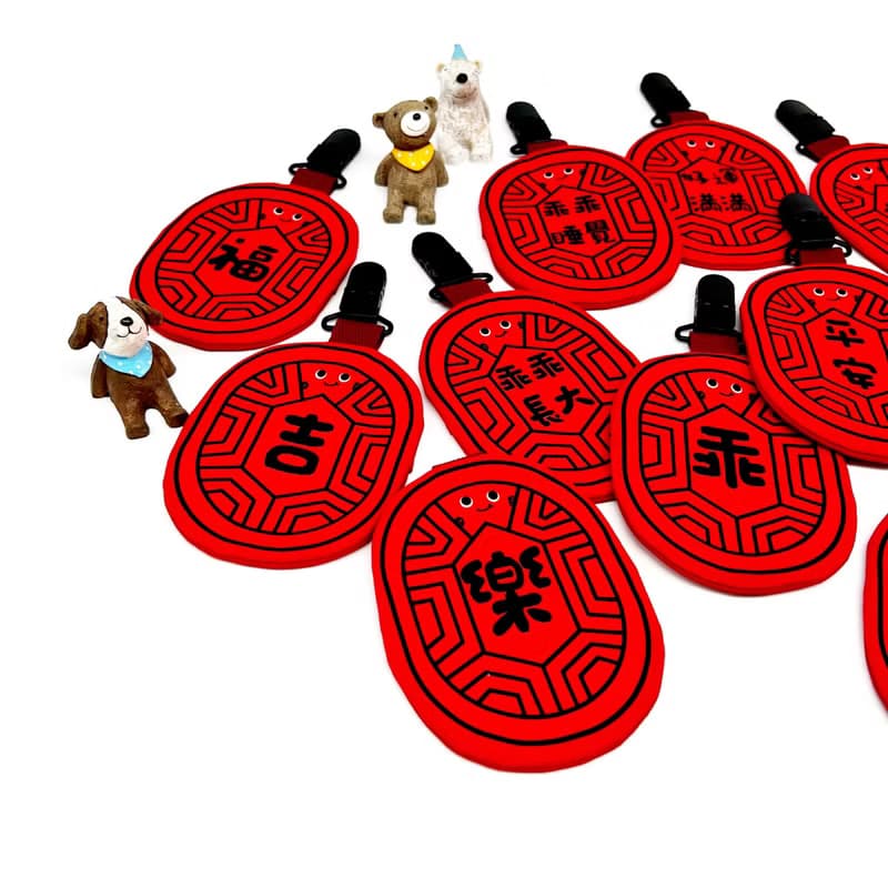 【小熊比比】紅龜粿平安福袋 護身符袋AirTag