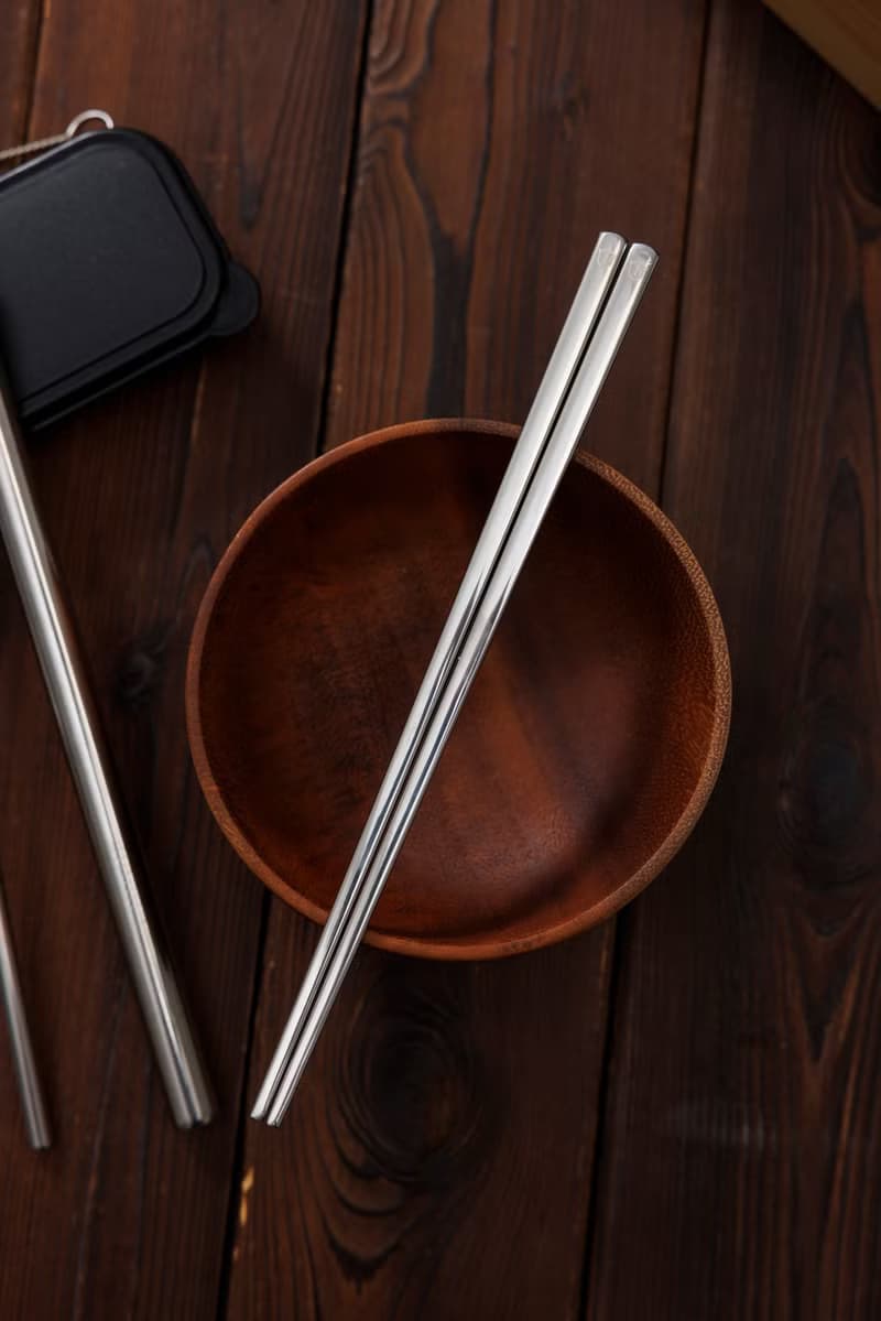 304不鏽鋼餐具及飲管便攜套裝連盒(銀色)