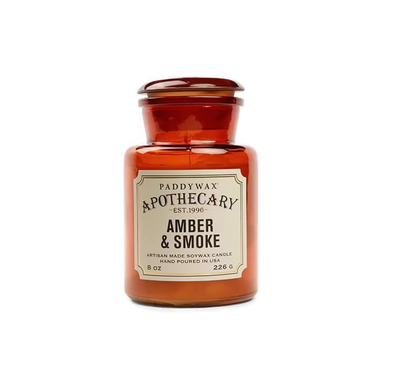 Paddywax Apothecary Amber & Smoke珀煙葉復古香氛蠟燭(8oz)