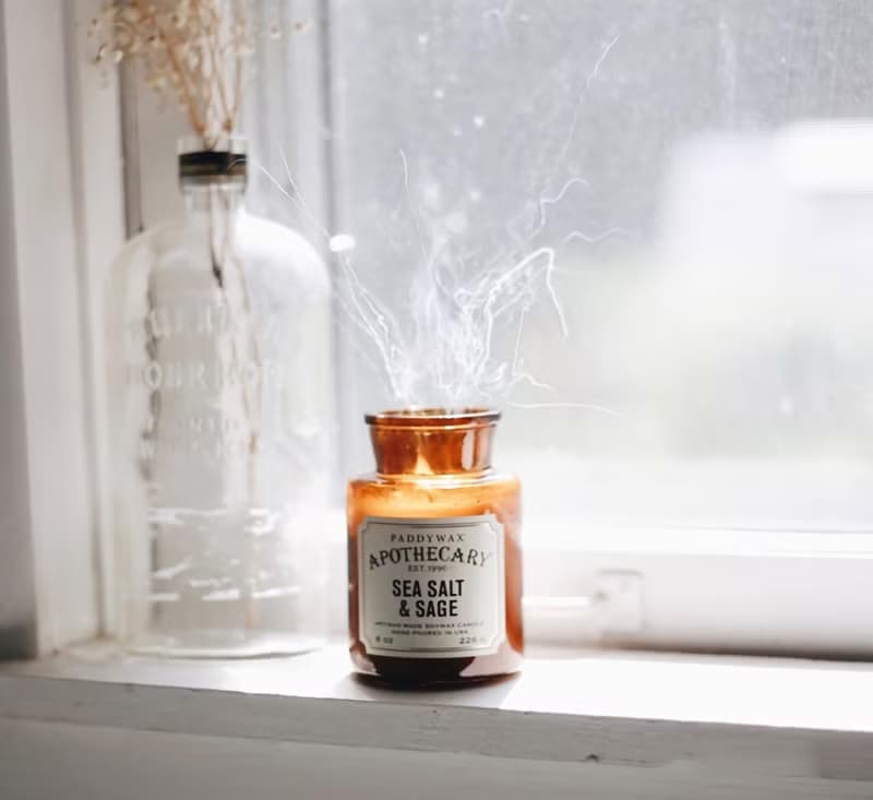 Paddywax Apothecary Amber & Smoke珀煙葉復古香氛蠟燭(8oz)