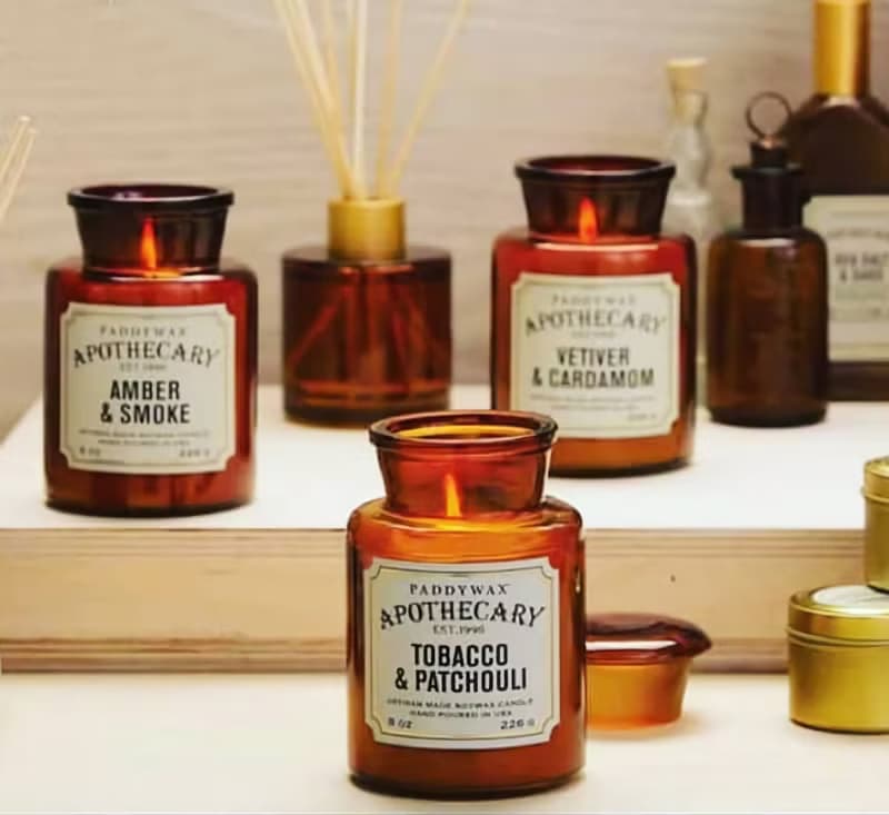 Paddywax Apothecary Amber & Smoke珀煙葉復古香氛蠟燭(8oz)