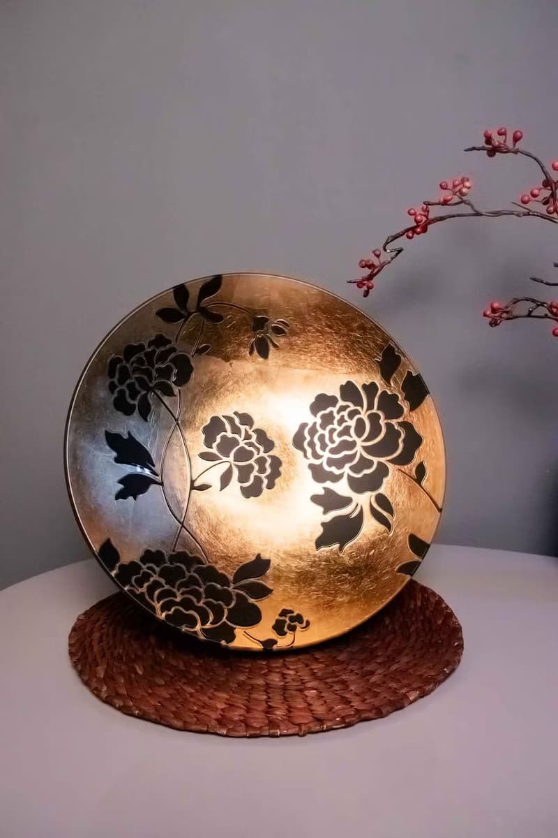 社團授贈指定禮【富貴牡丹聚寶大缽】奢華金|新居落成