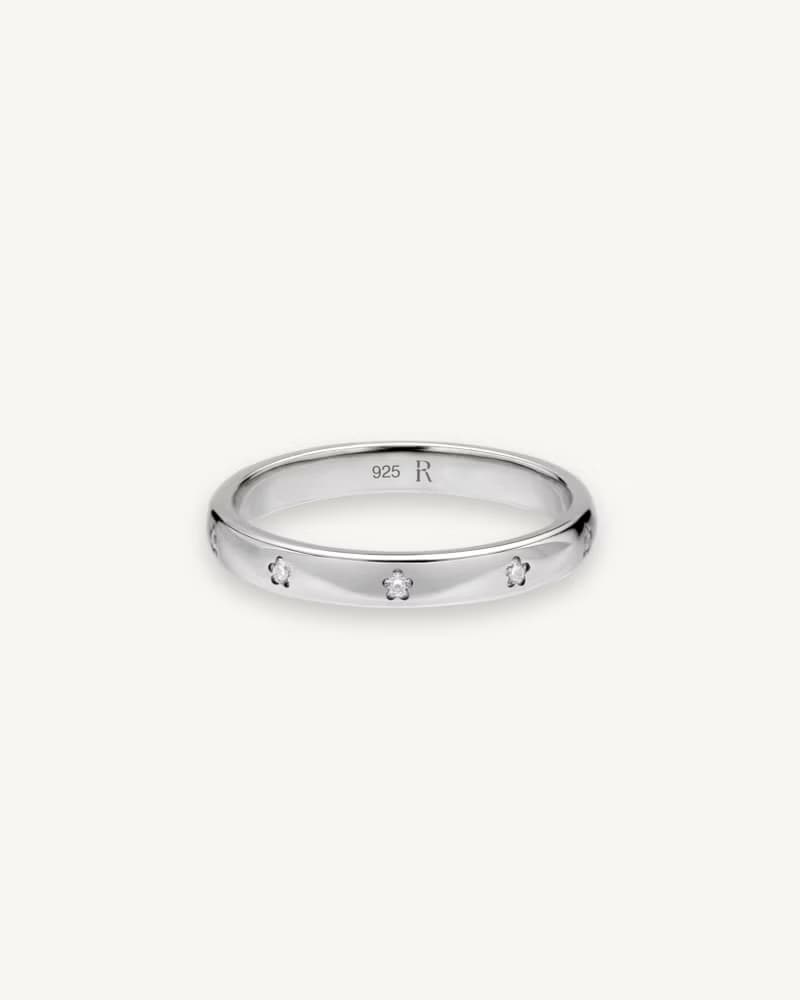 Flora Ring │ 小花戒指 輕珠寶 純銀戒指 尾戒 送禮【快速出貨】