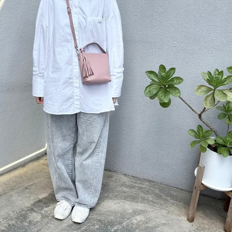 日本豊岡鞄 Atelier nuu 迷你水桶包 粉紅色母親節 母親節禮物