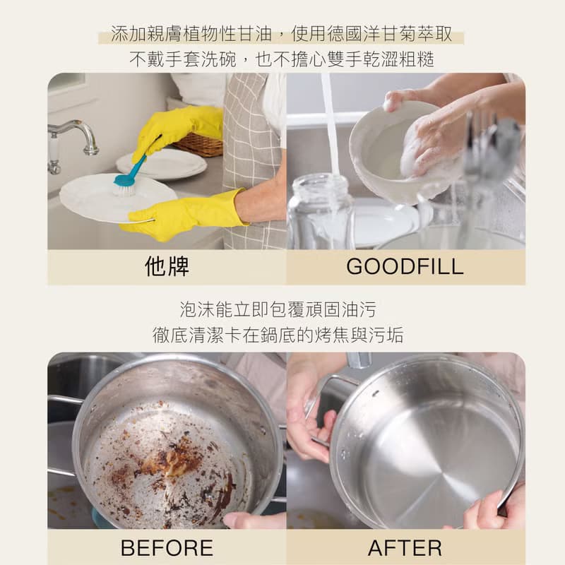 GoodFill 植萃安心洗碗精 情人節禮物