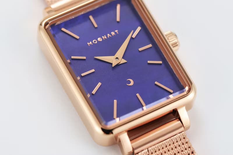 【MOONART】方型手錶 藝月系列-紫雨+ 女裝手錶 珍珠貝藝術手錶