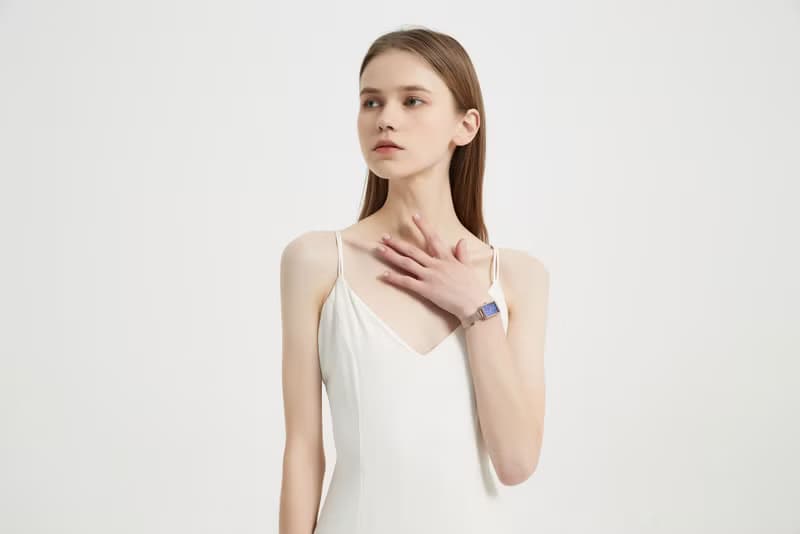 【MOONART】方型手錶 藝月系列-紫雨+ 女裝手錶 珍珠貝藝術手錶