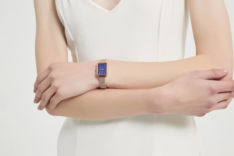 【MOONART】方型手錶 藝月系列-紫雨+ 女裝手錶 珍珠貝藝術手錶