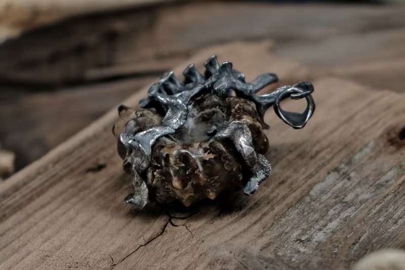 【山骸紀】遠古的見證—多維爾菊石項鍊