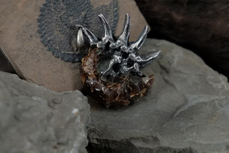 【山骸紀】遠古的見證—多維爾菊石項鍊