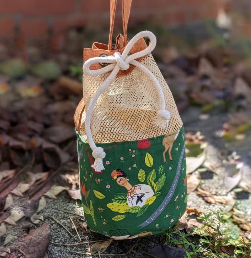 茉色芙烈達夏日波奇包 水桶包/網袋包手提包