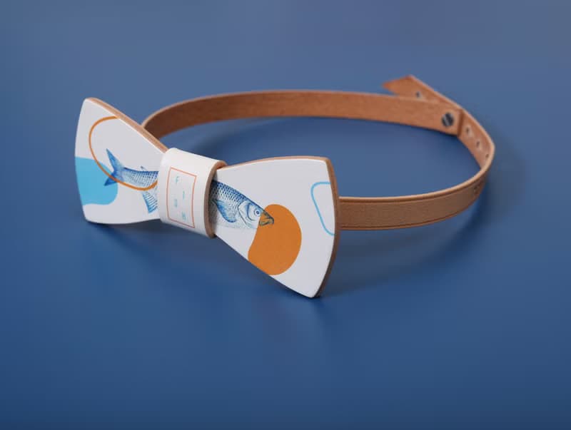 NoMatch不合設計牛皮手工魚復古領結bowtie