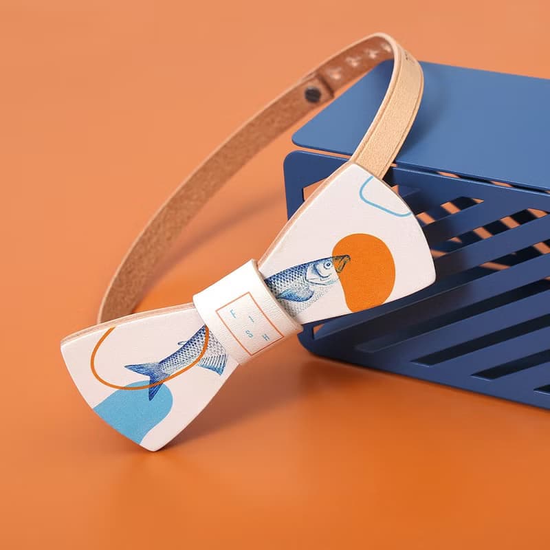 NoMatch不合設計牛皮手工魚復古領結bowtie