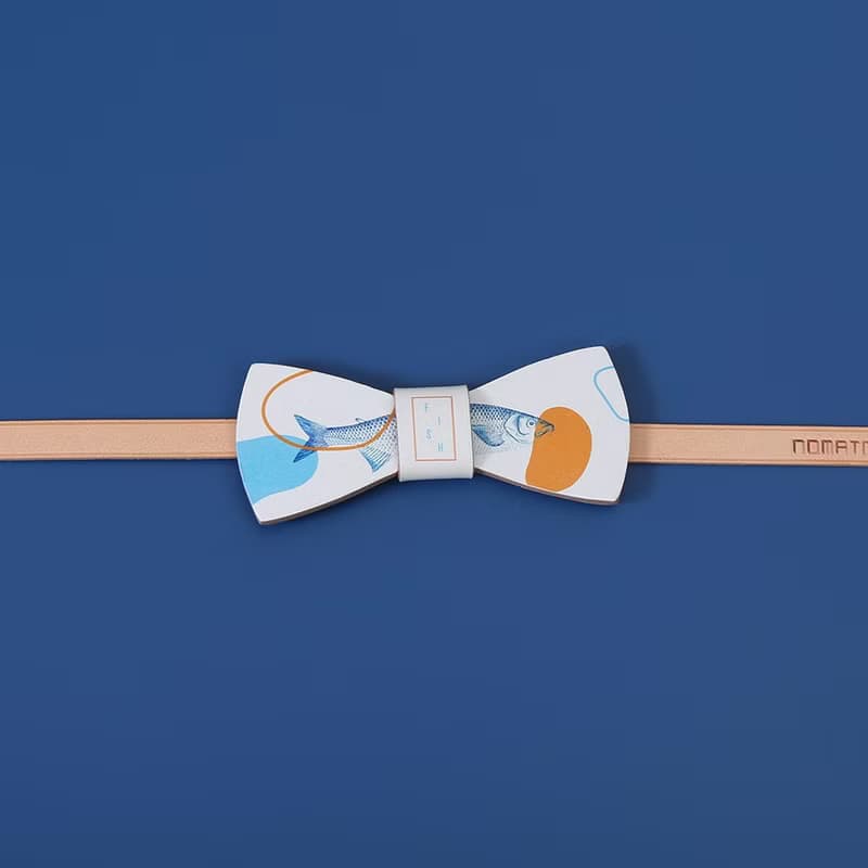 NoMatch不合設計牛皮手工魚復古領結bowtie